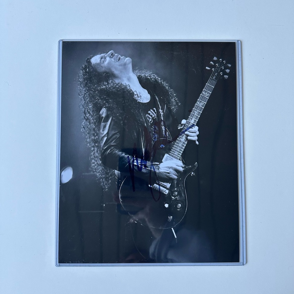 Authentic Signed Marty Friedman Megadeth Guitarist Photo 8X10 Photo